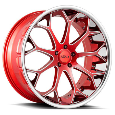 Τρικλισμένο Monoblock 2PC 3PC σφυρηλατεί το αυτόματο κόκκινο καραμελών ροδών που αλέθεται με το χρώμιο