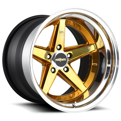 Το κυρτό κέντρο σφυρηλάτησε τις Rotiform ρόδες Rotiform 917 Porsche 911 χρυσές ρόδες