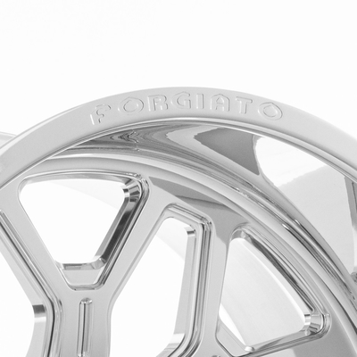 Φωτεινά ασημένια Lugs 4-8 ροδών 6061-T6 Forgiato flusso-τ