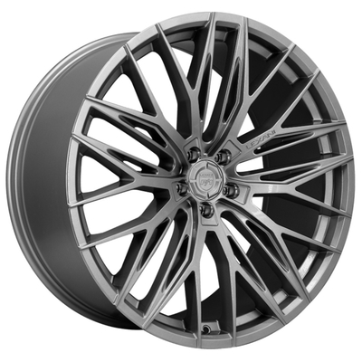 Κόκκινο πολυ όφσετ 080mm Monoblock ροδών Lexani Aries ακτίνων καραμελών