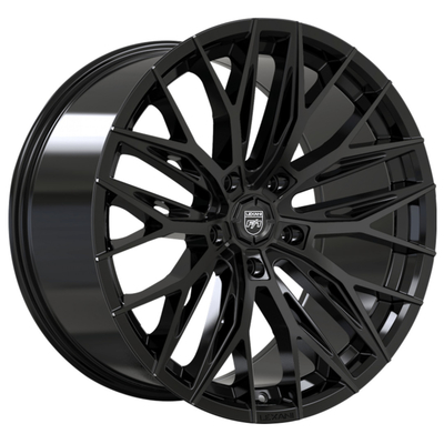 Κόκκινο πολυ όφσετ 080mm Monoblock ροδών Lexani Aries ακτίνων καραμελών