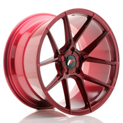 Κόκκινες JR JR30 σφυρηλατημένες η BMW ρόδες 6061-T6 Monoblock λευκόχρυσου
