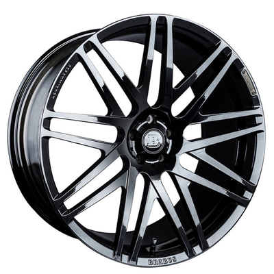 Σφυρηλατημένες Benz ρόδες Monoblock της Mercedes Brabus για την έκδοση Gunmetal λευκόχρυσου Φ