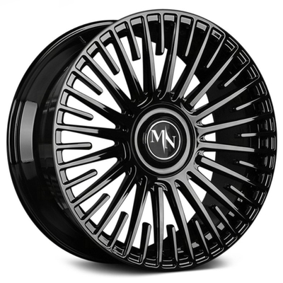 Ο πολυ Spokes Maining ακαθάριστος Μαύρος ροδών Motorsports σφυρηλατημένος Monoblock