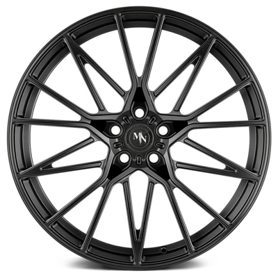 AGL58 η ματ μαύρη Porsche σφυρηλάτησε τρικλισμένο ρόδες Spokes