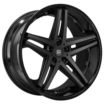 Ekko 22 σφυρηλατημένες Lexani ροδών διαμορφώσεις Monoblock σατέν μαύρες