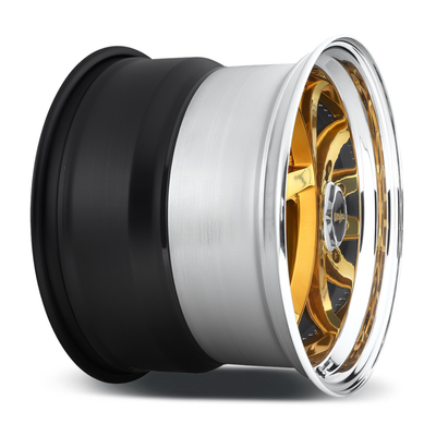 Το κυρτό κέντρο σφυρηλάτησε τις Rotiform ρόδες Rotiform 917 Porsche 911 χρυσές ρόδες