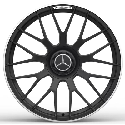 Ο σταυρός AMG μίλησε ματ Μαύρο ροδών της Mercedes σφυρηλατημένο το Benz