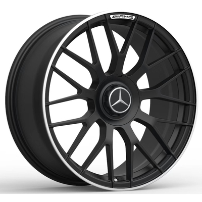 Ο σταυρός AMG μίλησε ματ Μαύρο ροδών της Mercedes σφυρηλατημένο το Benz