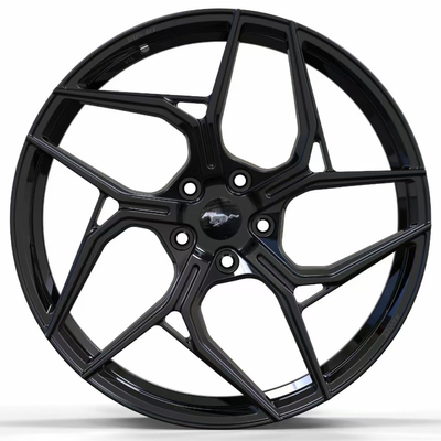 Ford Mustang GT Gloss Μαύρο Custom σφυρηλατημένους τροχούς