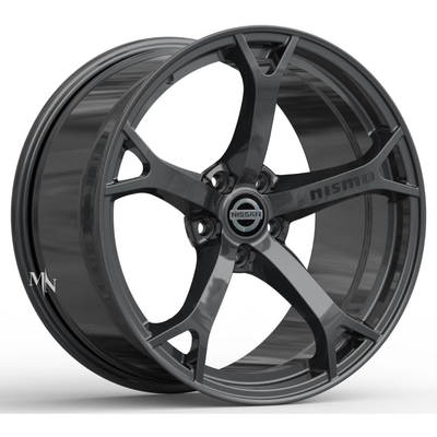 Σφυρηλατημένες Monoblock ρόδες της Nissan 370Z Z34 πλαισίων ροδών cOem Gunmetal της Nissan Nismo