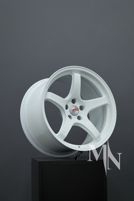 Προσαρμοσμένα σφυρηλατημένα NISMO Rays 57CR τροχούς 370Z 350Z Clubsport λευκά ελαστικά