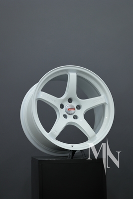Προσαρμοσμένα σφυρηλατημένα NISMO Rays 57CR τροχούς 370Z 350Z Clubsport λευκά ελαστικά