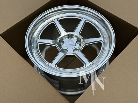 5x114.3 Τεχνουργία τροχών αυτοκινήτων για την Nissan 350Z 370Z Λευκό ασημένιο φινίρισμα