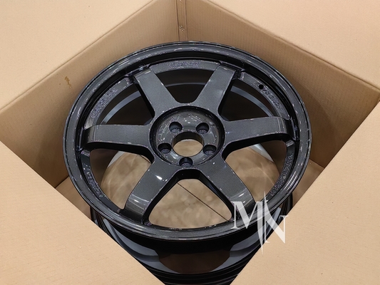Volk Racing TE37 SL τροχούς μαύρη έκδοση III 4x100 5x120 18 19 20 ίντσες Custom Double Black Rim