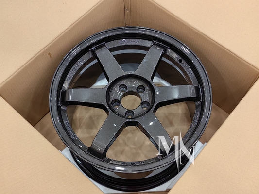 Volk Racing TE37 SL τροχούς μαύρη έκδοση III 4x100 5x120 18 19 20 ίντσες Custom Double Black Rim