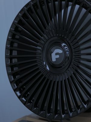 Ακαθάριστοι μαύροι Forgiato Trimestre πλασμένοι τροχούς για Rolls Royce Range Rover Mercedes Benz S Class