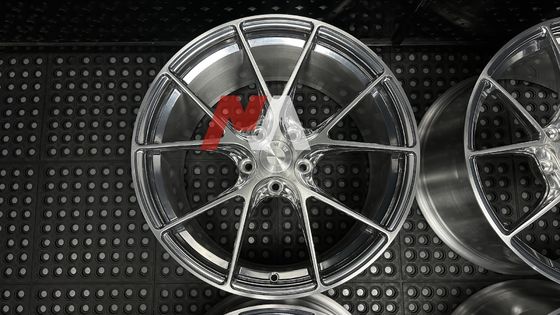 Σφυρήλατες Ζάντες BMW Γυαλισμένο Ασημί Βουρτσισμένη Όψη Για F87 F80 F82 F90 M2 M3 M4 M5