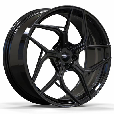 Ford Mustang GT Gloss Μαύρο Custom σφυρηλατημένους τροχούς